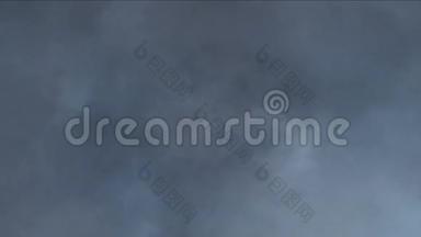 风暴云雾气体烟雾，雷电阴霾天空，大气背景。